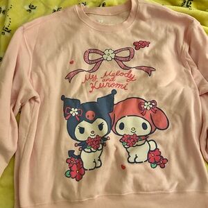 Sanrio Peach My Melody and Kuromi Top